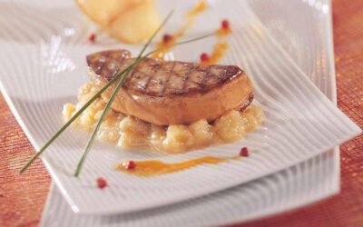 Escalope de foie gras au canard et Honeycrunch®